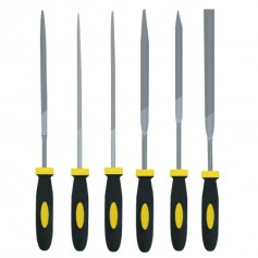 Jogo de limas agulha com cabo 6 pe�as - BOM-3405