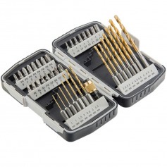 Jogo de brocas para metal 1 a 6 mm + bits 40 pe�as