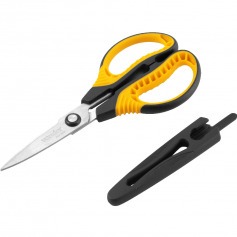 Tesoura de uso geral reta com cabo pl�stico emborrachado - TR 145