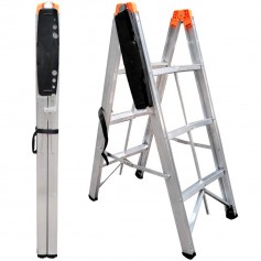 Escada Dobr�vel Palito de alum�nio 3 degraus - N24035753
