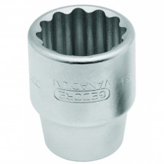 Soquete estriado 24 mm encaixe de 3/4