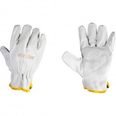 Luva em couro vaqueta sem refor�o