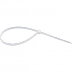 Abra�adeira de nylon branca 4,8 mm x 28 cm com 100 pe�as