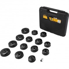 Jogo de saca filtro de �leo de motor com 15 pe�as