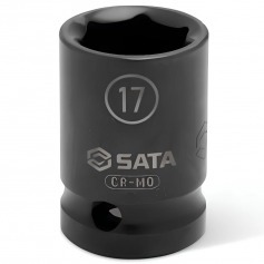 Soquete sextavado de impacto 17 mm encaixe 1/2