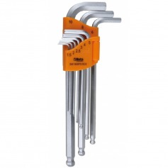 Jogo de chave allen abaulada 1,5 a 10 mm com 9 pe�as - 96BPC/SC9