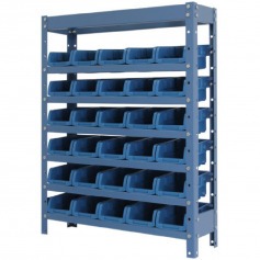 Estante metálica com 30 gavetas n°3 azul - NE30/3A Estante metálica com 30 gavetas n°3 azul - NE30/3A