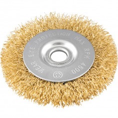 Escova de a�o circular ondulada 4 x 1/2 x 1/2