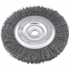 Escova de a�o circular ondulada 6 x 1/2 x 1/2