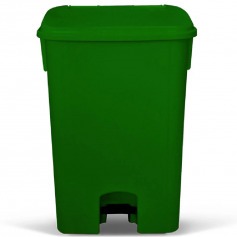 Cesto coletor de lixo com pedal 100 litros com rodas - CP11VD