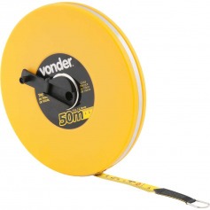 Trena de fibra de vidro 50 m com caixa fechada Trena de fibra de vidro 50 m com caixa fechada