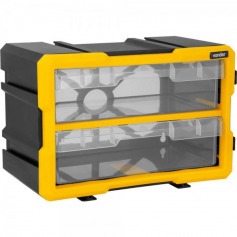 Organizador pl�stico com 2 compartimentos - OPV 002