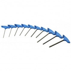 Jogo de chave hexalobular com cabo em T T9 a T50 com 10 pe�as - 42TX-10