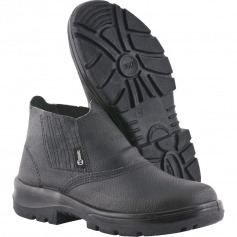 Botina monodensidade em couro sint�tico com el�stico - BEN 360