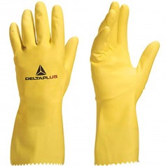 Luva de l�tex flocada forrada 30 cm tamanho P/M - VE200