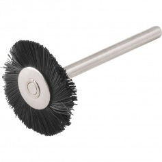 Escova circular com haste para microrret�fica em nylon 20 mm