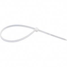 Abra�adeira de nylon branca 2,5 x 140 mm com 100 pe�as 