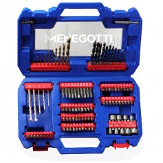 Jogo de brocas e bits com maleta 105 pe�as - 40870136