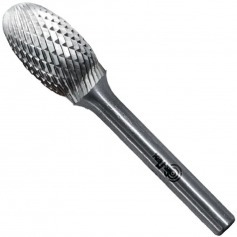 Lima rotativa endurecida em gota 12 x 20 mm haste 6 mm - 23.247