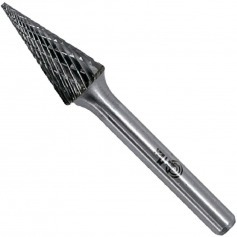 Lima rotativa endurecida c�nica reta 6 x 18 mm haste 6 mm - 23.209