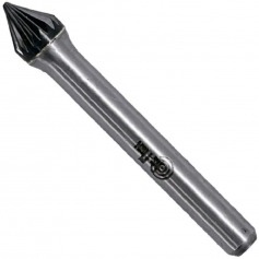 Lima rotativa endurecida c�nica 10 x 10 mm haste 6 mm - 23.276