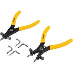 Kit 2 alicates para an�is de reten��o com 8 pontas intercambi�veis