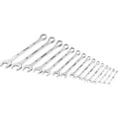 Jogo de chave combinada de a�o cromo van�dio 6 a 32 mm com 15 pe�as
