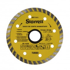 Disco diamantado turbo 110 mm para alvenaria - DDT110-S Disco diamantado turbo 110 mm para alvenaria - DDT110-S