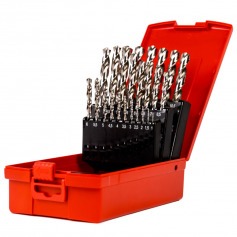 Jogo de brocas de a�o r�pido 1 a 13 mm com 25 pe�as - A29025BR