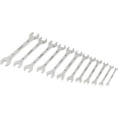Jogos de chave fixa 6 a 32 mm a�o cromo van�dio com 12 pe�as