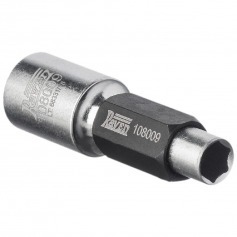 Conjunto com soquete longo sextavado de 10 mm com encaixe de 1/2