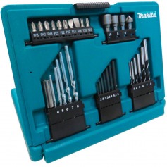 Jogo de brocas bits e soquetes 33 pe�as com maleta - B-49389