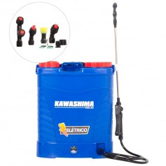 Pulverizador costal agr�cola a bateria 20 litros com 4 bicos - PEG 20