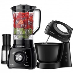 Kit Liquidificador 550W Turbo Power L-99-FB + Batedeira 400W Pr�tica B-44-B