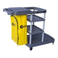 Carro funcional cinza com bolsa amarela - Titan