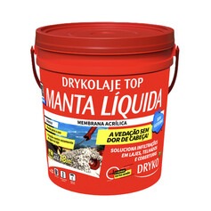 Manta líquida impermeabilizante para lajes 12kg - DRYKOLAJE TOP Manta líquida impermeabilizante para lajes 12kg - DRYKOLAJE TOP