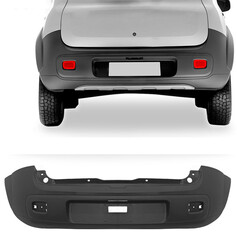 Para-choque Uno 2010 a 2014 traseiro cinza - 3458