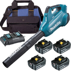 Soprador de folhas 36V com 4 baterias 5Ah Brushless 6 velocidades - DUB362Z4