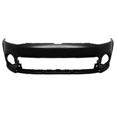 Para-choque Crossfox/Spacecross 2011 a 2014 dianteiro preto liso com e sem furo para farol - 6496