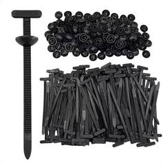 Abra�adeira de nylon cabe�a redonda 15 mm x 9,5 cm 100 pe�as preta