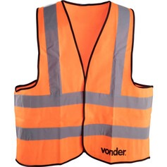 Colete refletivo tipo blusão sem bolso laranja - CV 103 Colete refletivo tipo blusão sem bolso laranja - CV 103