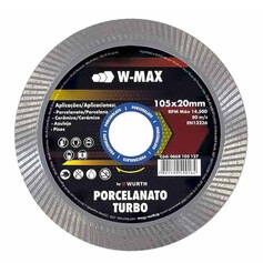 Disco diamantado turbo 105 mm para porcelanato - W-Max