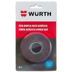 Fita dupla face acrilica cinza 19 mm x 3 m