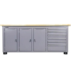 Bancada fechada com 6 gavetas e 3 portas - RLL-214