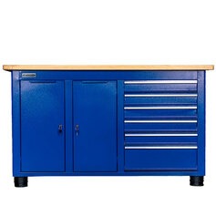 Bancada fechada com 6 gavetas e 2 portas RLL-204