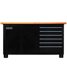 Bancada fechada com 6 gavetas e 2 portas RLL-204