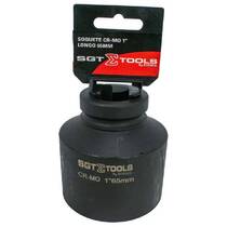 Soquete sextavado de impacto longo 65 mm encaixe 1