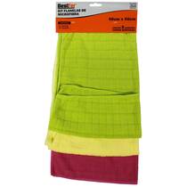 Toalha de microfibra 40 x 40 cm 3 pe�as - BFH1182