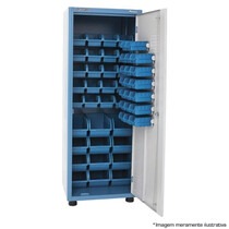 Armário organizador gaveteiro com 52 gavetas mistas porta de aço - AM-50 Armário organizador gaveteiro com 52 gavetas mistas porta de aço - AM-50