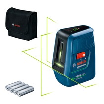 N�vel a laser verde 3 linhas alcance de 20 m com acess�rios - GLL3XG